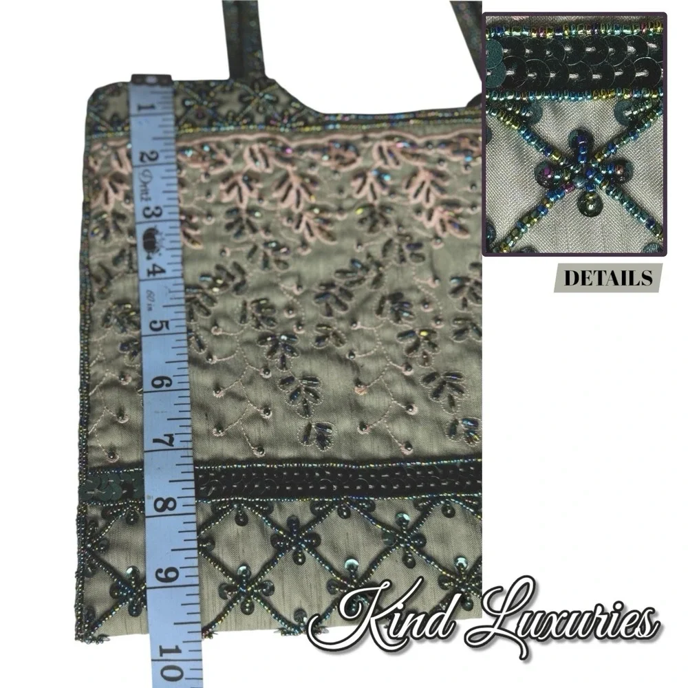 Vintage New Old Stock Beaded And Sequined Bag